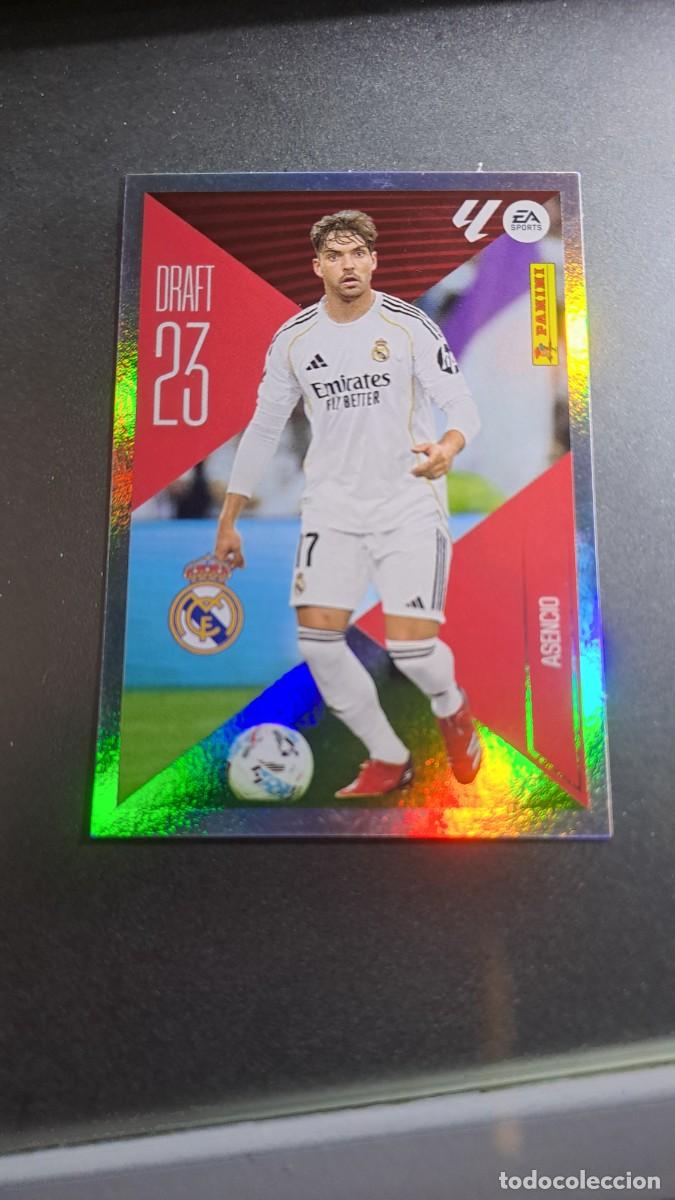 Coleccionismo cromos antiguos: CROMO ASENCIO 1 DRAFT 23 1 REAL MADRID LIGA 2026 2027 26 27 ESTE PANINI NUNCA PEGADO