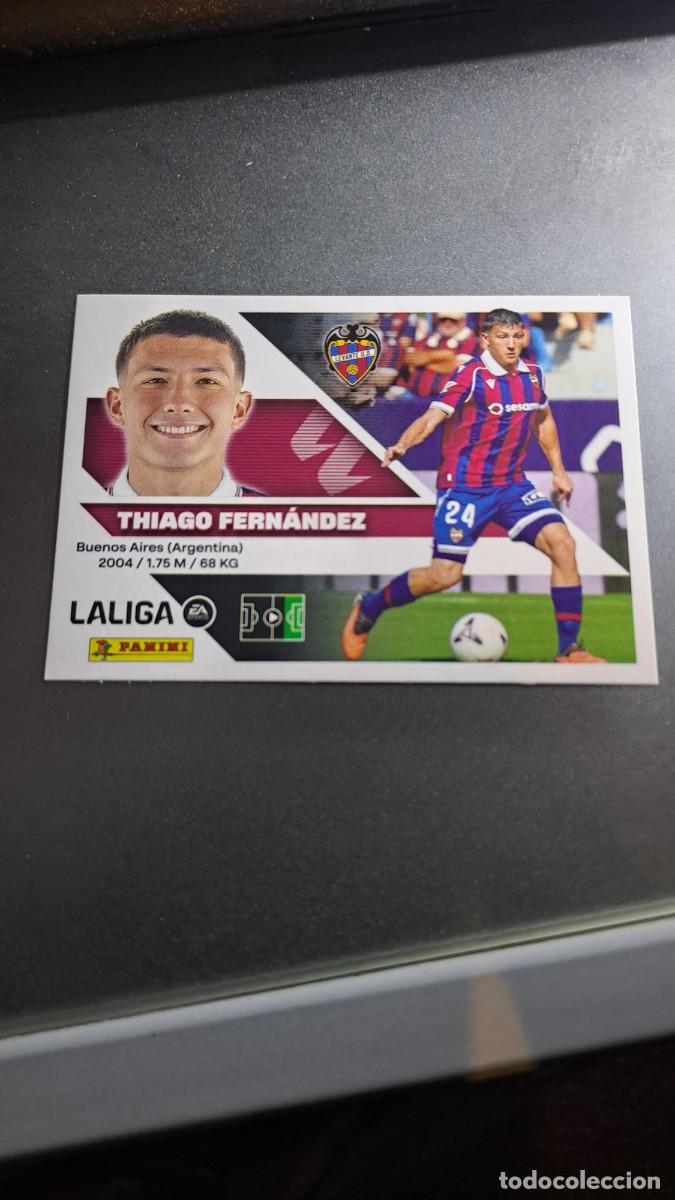 Coleccionismo cromos antiguos: CROMO THIAGO FERNANDEZ 16 BIS COLOCA LEVANTE LIGA 2026 2027 26 27 ESTE PANINI NUNCA PEGADO