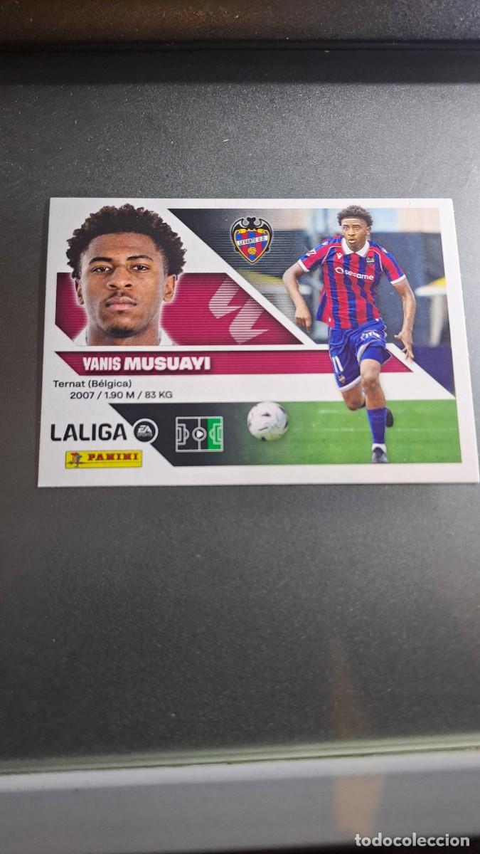 Coleccionismo cromos antiguos: CROMO MUSUAYI 20 BIS COLOCA LEVANTE LIGA 2026 2027 26 27 ESTE PANINI NUNCA PEGADO