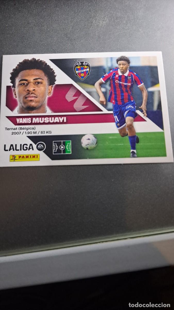 Coleccionismo cromos antiguos: CROMO MUSUAYI 20 BIS COLOCA LEVANTE LIGA 2026 2027 26 27 ESTE PANINI NUNCA PEGADO