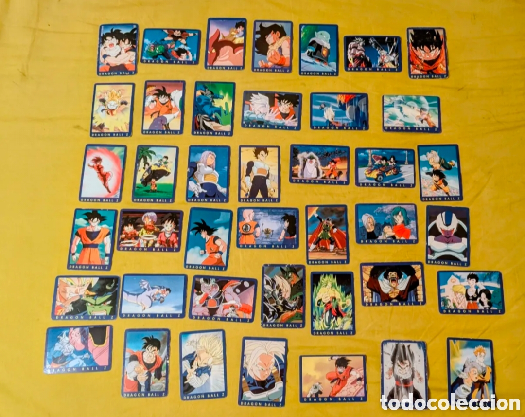 Coleccionismo cromos antiguos: Lote cromos cartas Dragon Ball Z. Cromos Serie 1 Azul. Panini. 1989