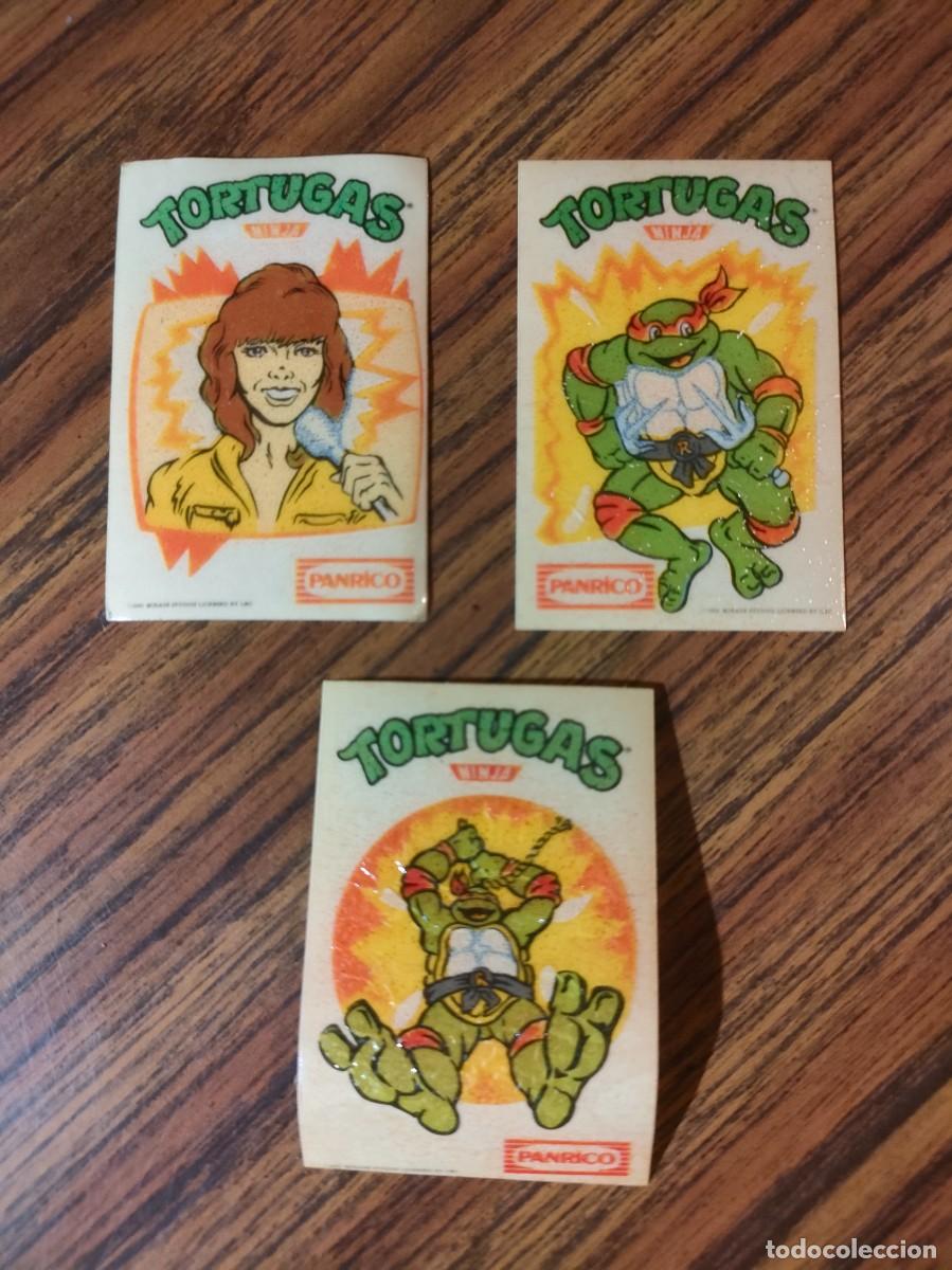 Collectable Antique Stickers: CROMOS TORTUGAS NINJA LUMINISCENTES PANRICO 1991