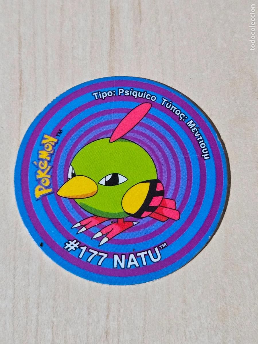 Coleccionismo cromos antiguos: TAZO 177 NATU - POKEMON 3 TAZOS