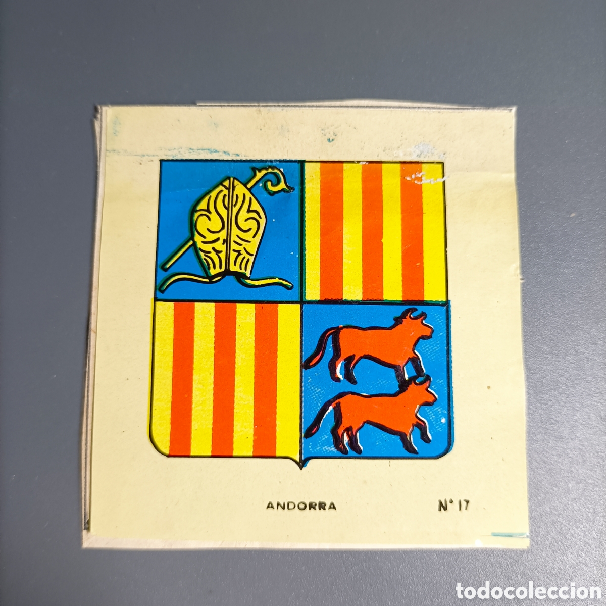 Coleccionismo cromos antiguos: CROMO PEGADO. №17 ANDORRA