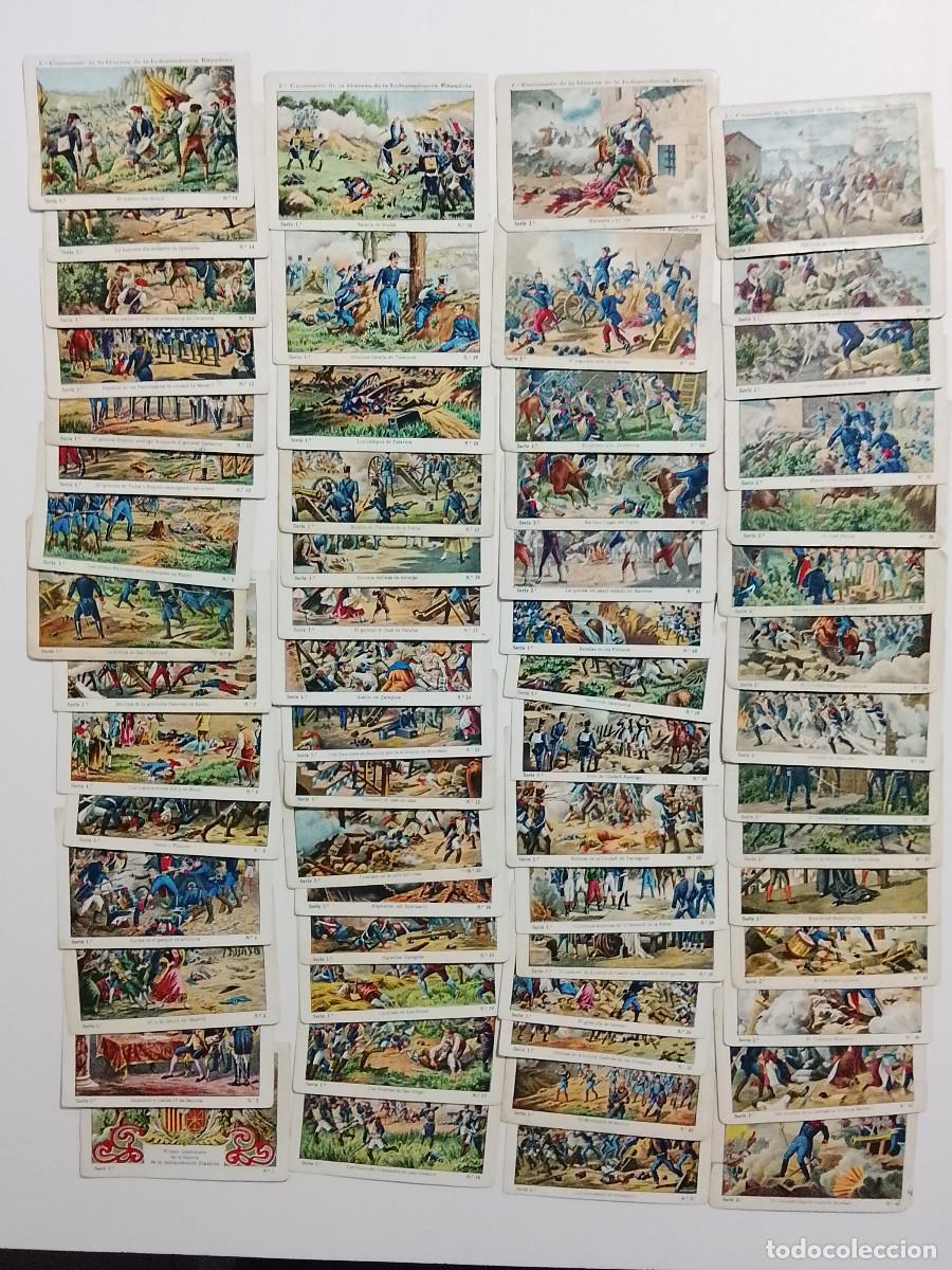 Coleccionismo cromos antiguos: Colecci&oacute;n completa cromos Primer centenario de la Guerra de Independencia. Chocolate Jaime Boix