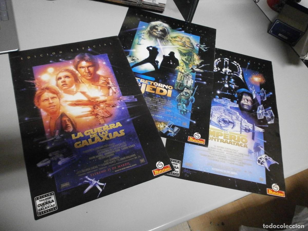Colecionismo Cromos antigos: posters promocionales de matutano trilogia la guerra de las galaxias star wars