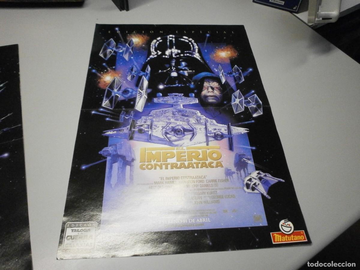 Colecionismo Cromos antigos: poster promocional de matutano trilogia la guerra de las galaxias star wars