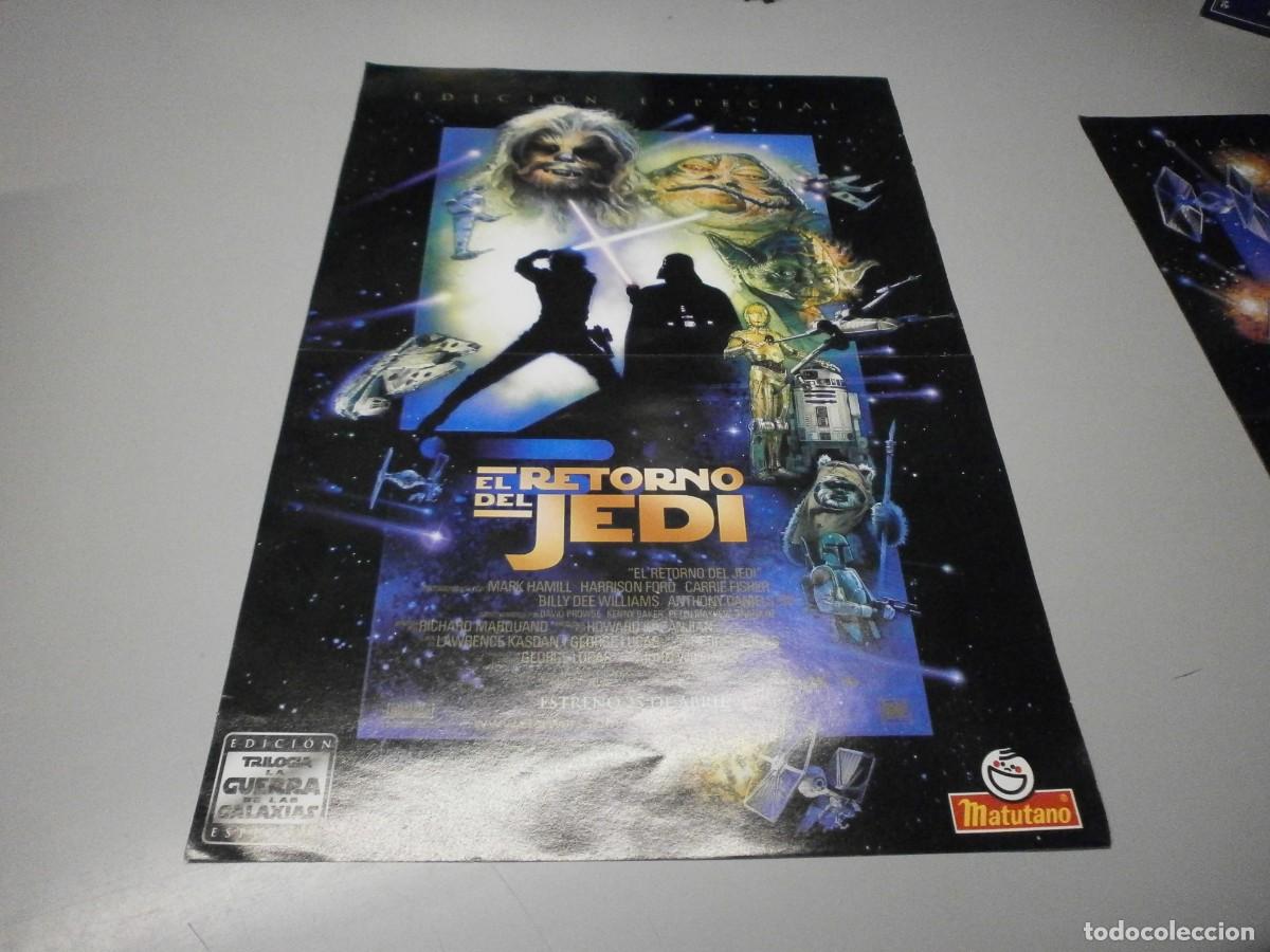 Colecionismo Cromos antigos: poster promocional de matutano trilogia la guerra de las galaxias star wars