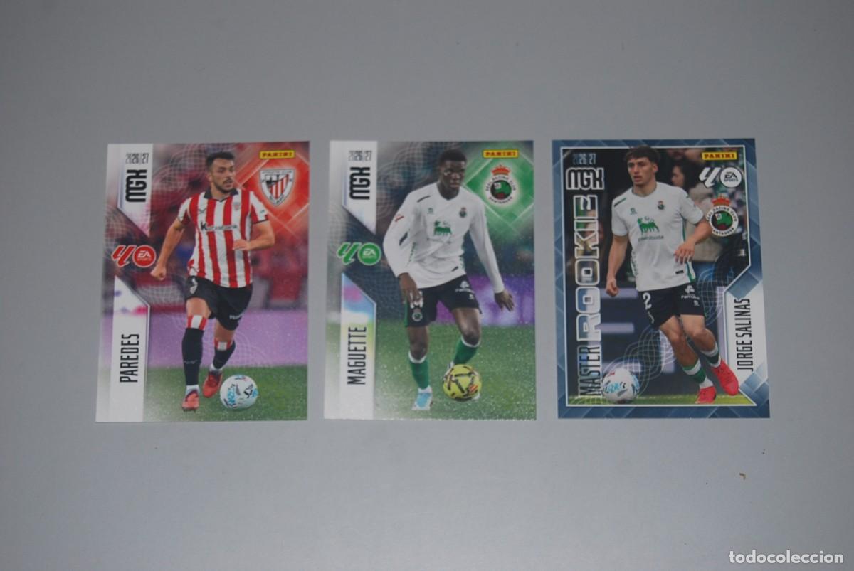 Coleccionismo cromos antiguos: LOTE DE 3 MGK LIGA 2026-2027 26-27 PANINI (VER FOTOS PARA LA IDENTIFICACION DE NOMBRES Y NUMEROS)