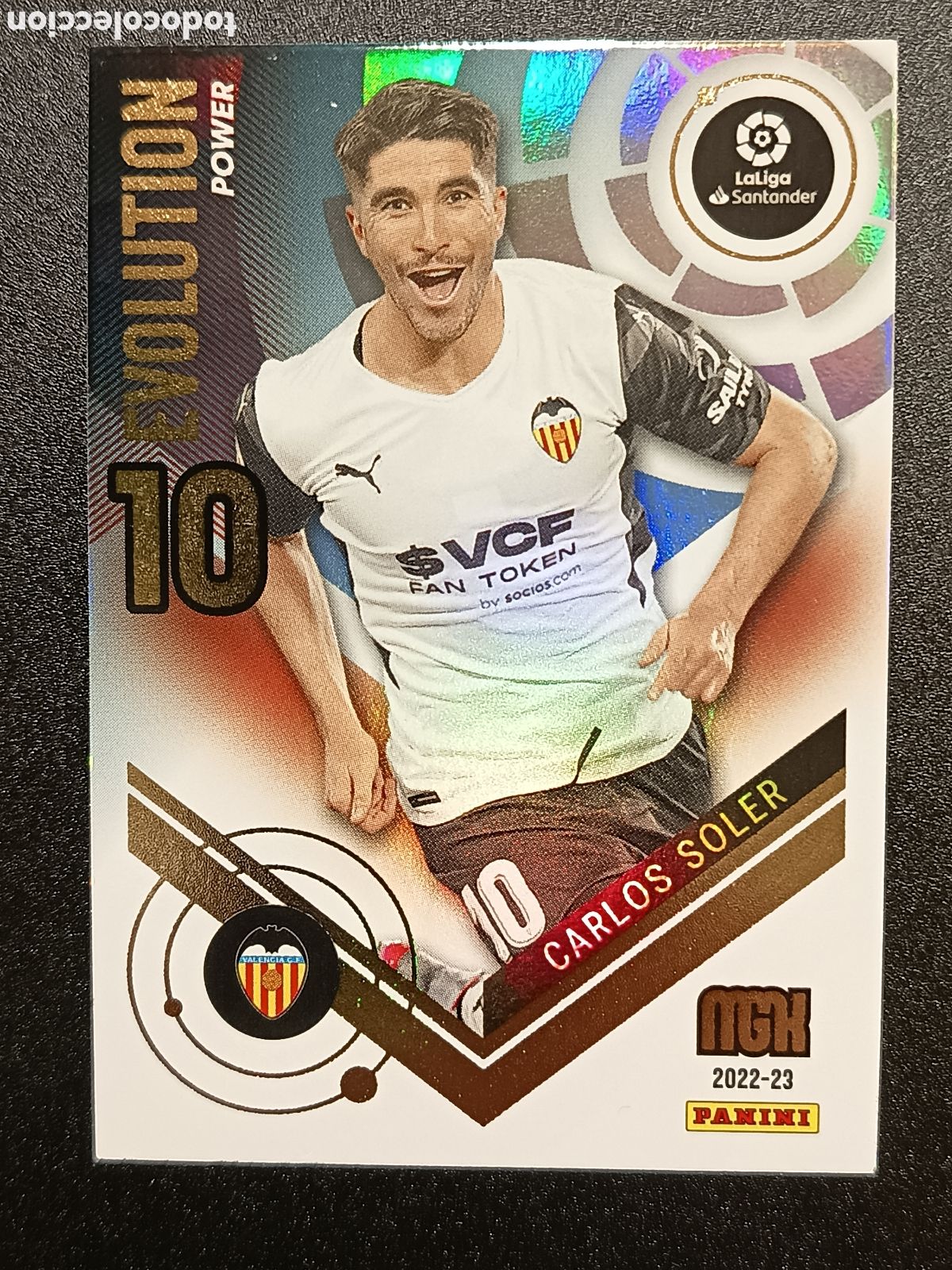 Coleccionismo cromos antiguos: CROMO CARD MEGACRACKS 2022-23 PANINI EVOLUTION POWER CALOS SOLER P378
