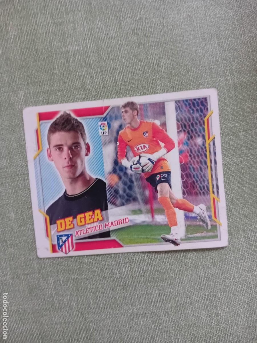 Coleccionismo cromos antiguos: David de Gea liga este 10-11 1 Atl&eacute;tico de Madrid