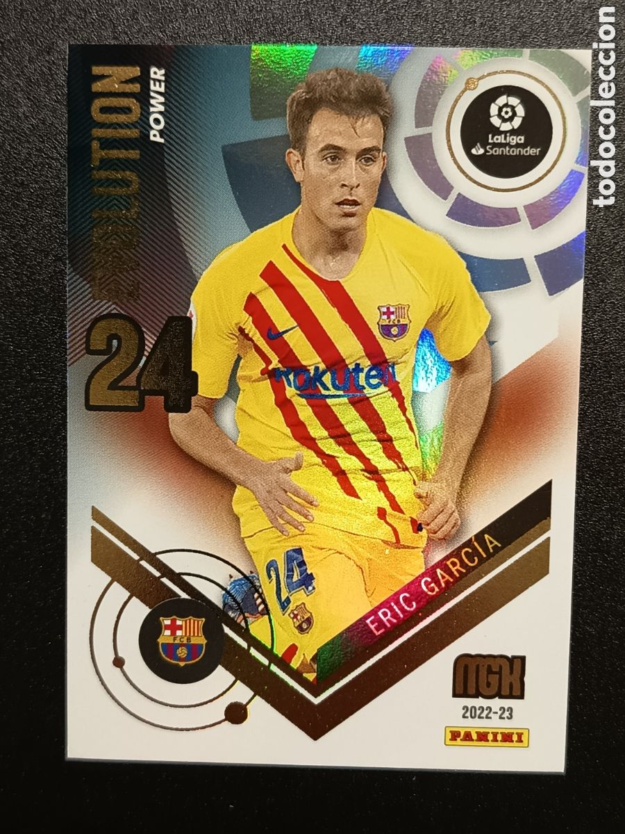 Coleccionismo cromos antiguos: CROMO CARD MEGACRACKS 2022-23 PANINI EVOLUTION POWER ERIC GARC&Iacute;A P384