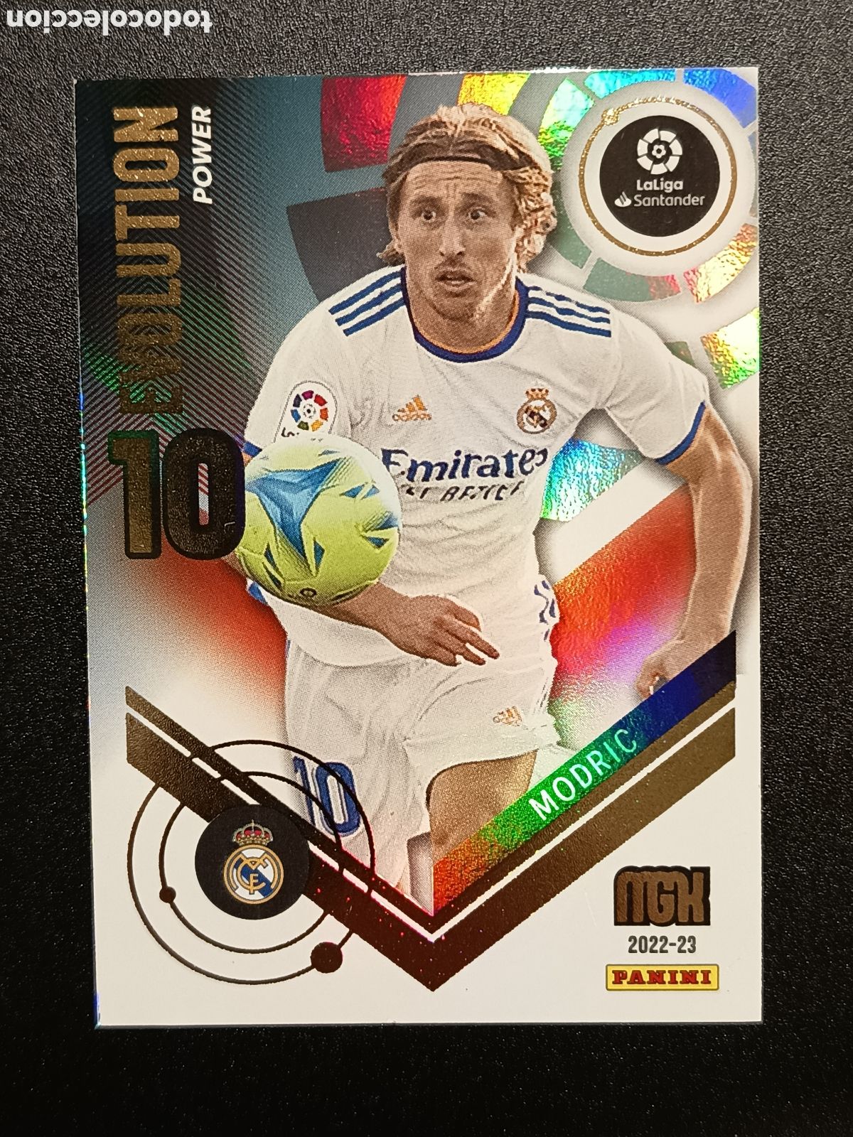 Coleccionismo cromos antiguos: CROMO CARD MEGACRACKS 2022-23 PANINI EVOLUTION POWER MODRIC P395