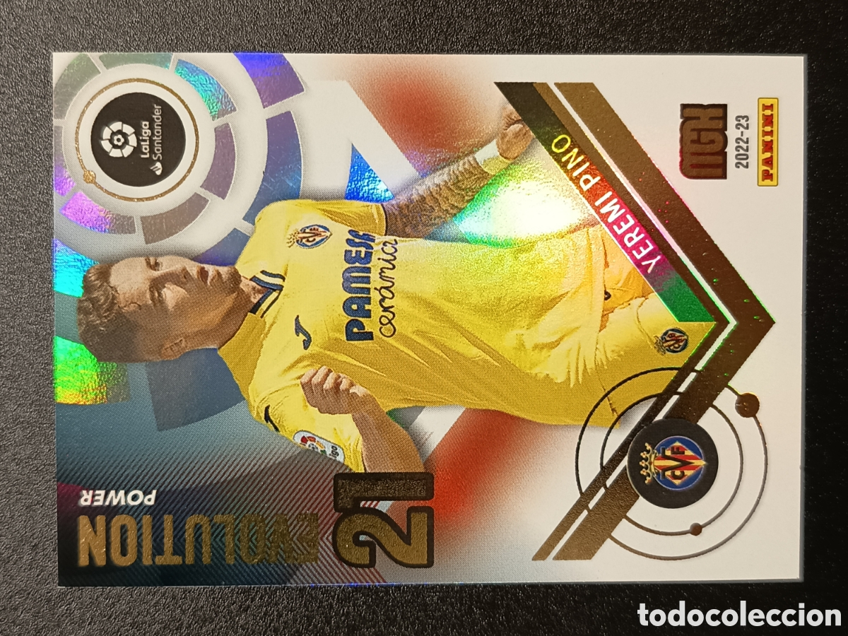 Coleccionismo cromos antiguos: CROMO CARD MEGACRACKS 2022-23 PANINI EVOLUTION POWER YEREMI PINO P405