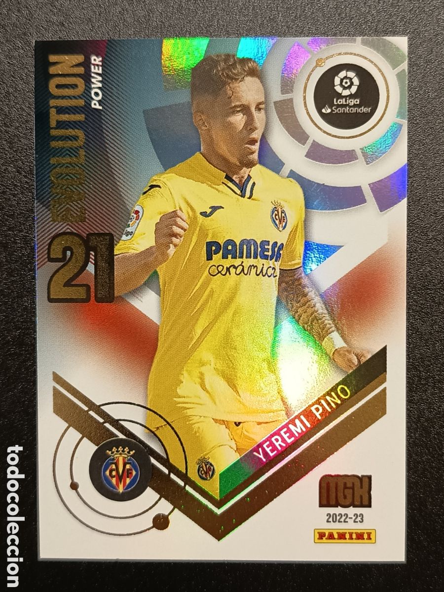 Coleccionismo cromos antiguos: CROMO CARD MEGACRACKS 2022-23 PANINI EVOLUTION POWER YEREMI PINO P405