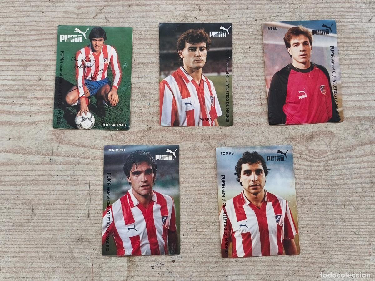 Coleccionismo cromos antiguos: Lote 5 pegatinas - Atletico De Madrid - Puma - Foto 1