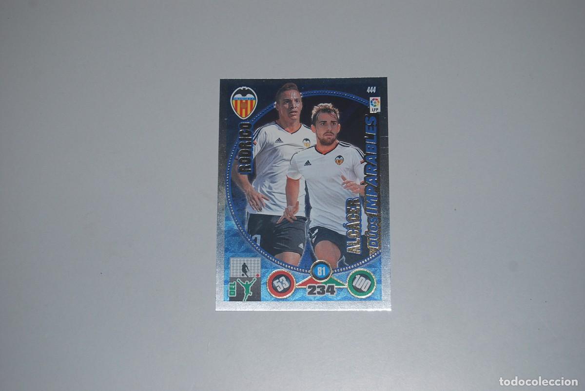 Coleccionismo cromos antiguos: DUOS IMPARABLES N&ordm; 444 RODRIGO-ALCACER ADRENALYN XL LIGA BBVA 2014-2015 14-15 PANINI