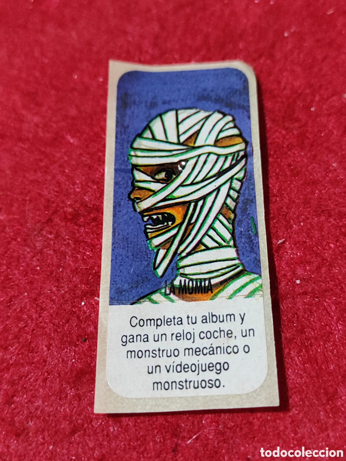 Coleccionismo cromos antiguos: Pegatina chicle Monster Monstruos La Momia