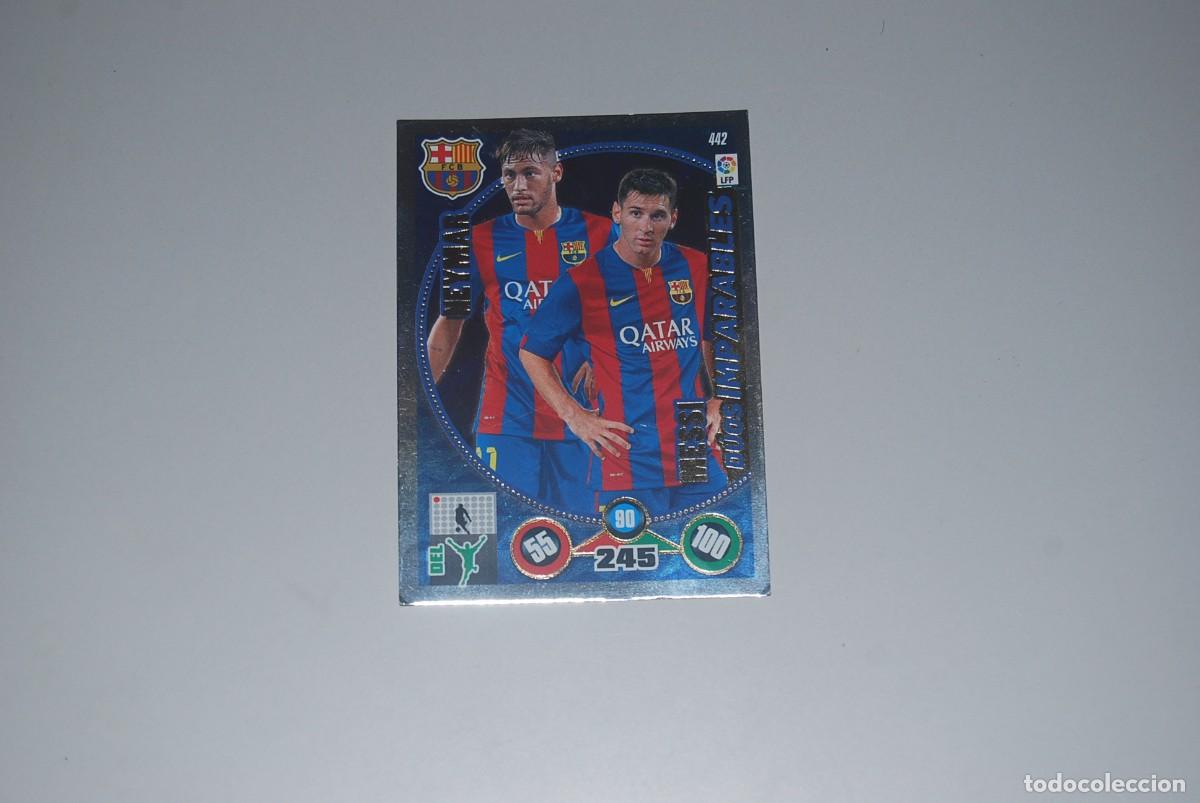 Coleccionismo cromos antiguos: DUOS IMPARABLES N&ordm; 442 NEYMAR-MESSI ADRENALYN XL LIGA BBVA 2014-2015 14-15 PANINI