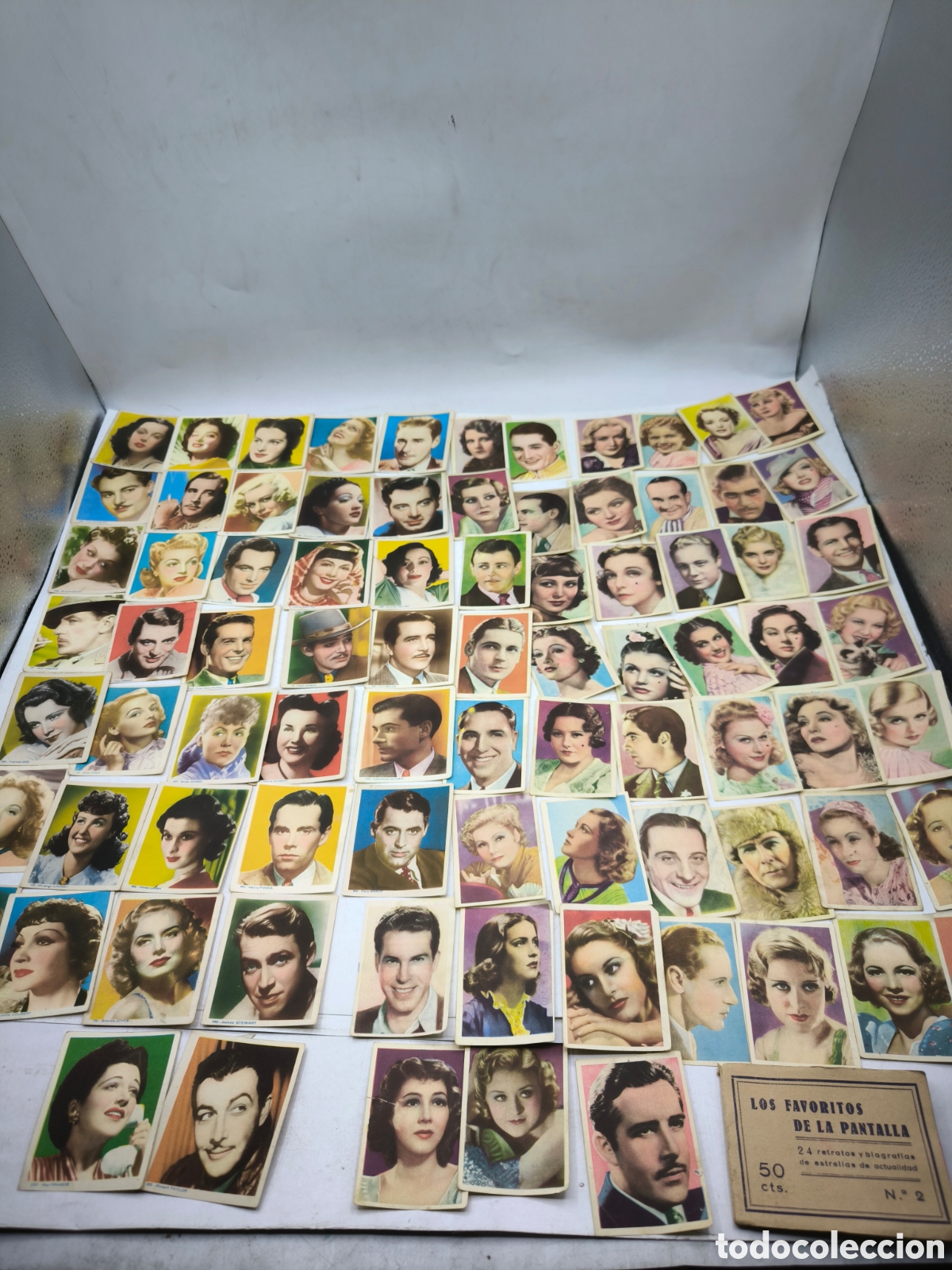 Collectable Antique Stickers: 46 Cromos Cinefoto Bruguera+36 Estrellas de cine+ Favoritos de la pantalla