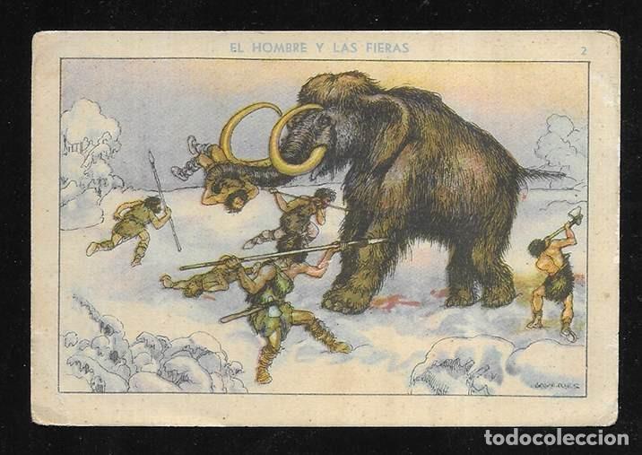 Coleccionismo cromos antiguos: Cromo. El Hombre y las Fieras, n&ordm; 2 Ilust. Llaveries 1930 sin publicidad