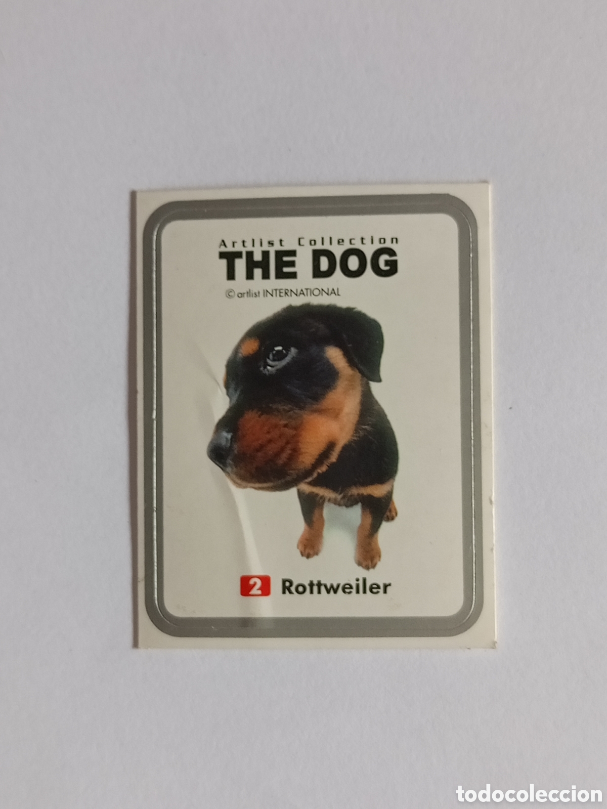 Collectable Antique Stickers: CROMO PEGATINA THE DOG ARTIS COLLECTION 2 ROTTWEILER CHIPICAO MATUTANO