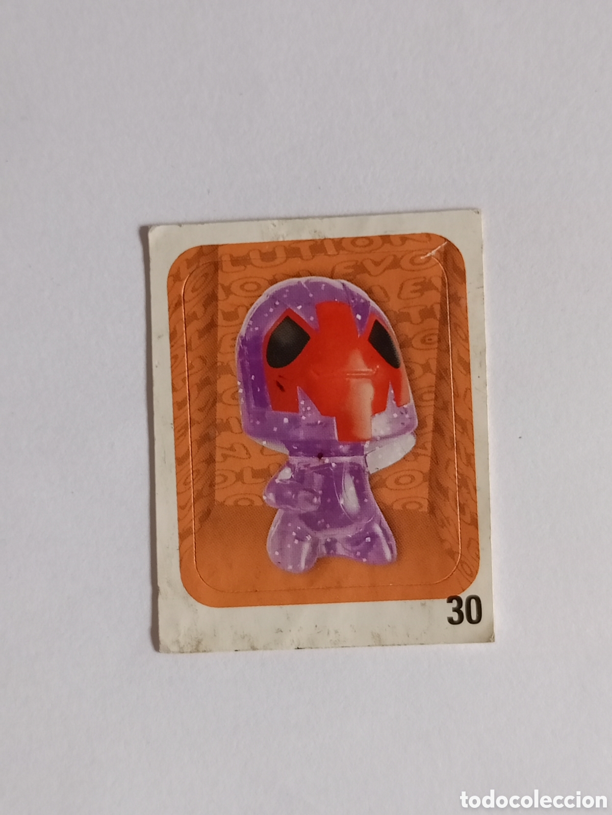 Collectable Antique Stickers: Cromo pegatina martomagic Gaisor, el personaje n&uacute;mero 30 de la serie Gogo's Crazy Bones (de la colec