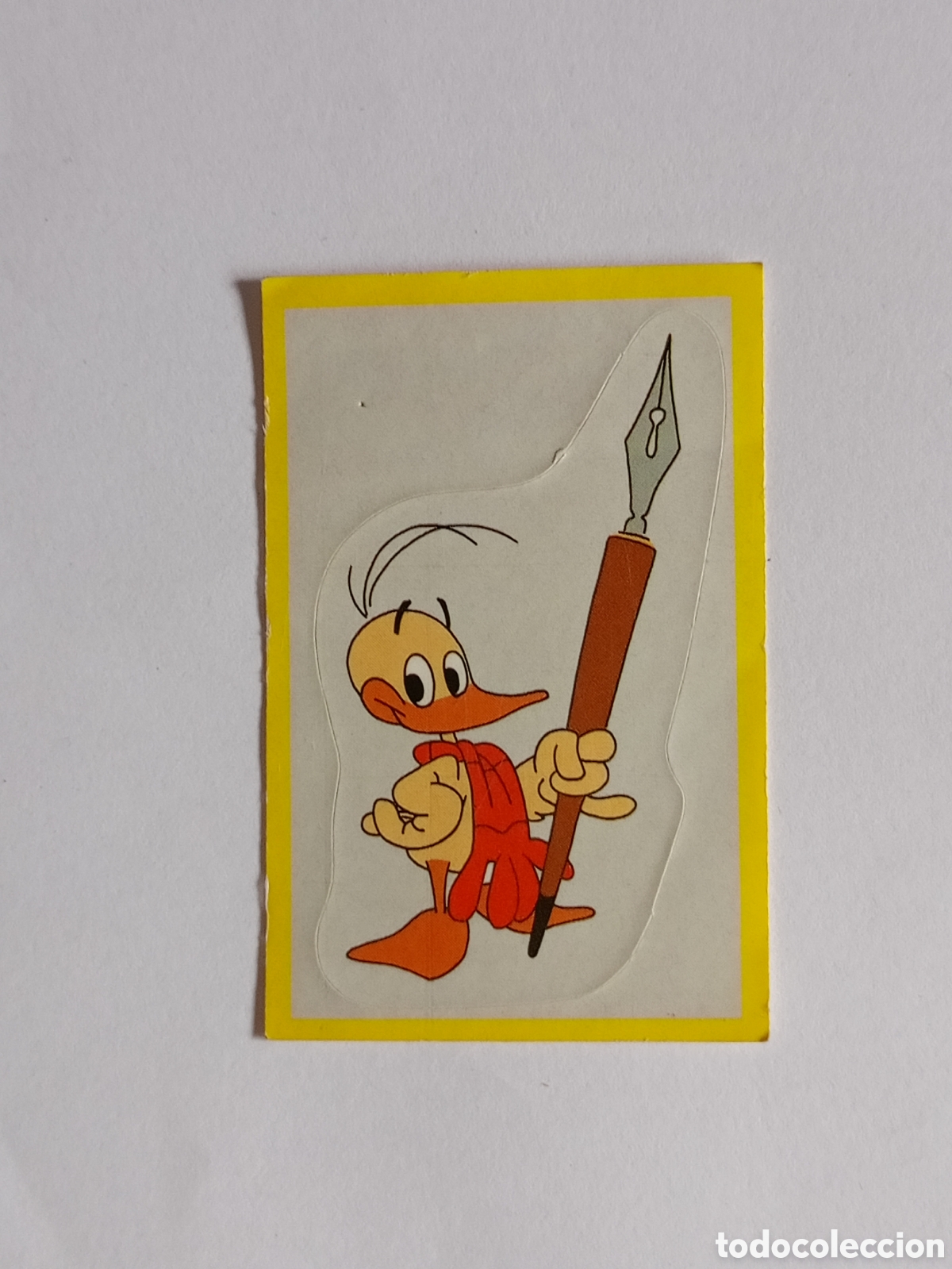 Collectionnisme Cartes &agrave; collectionner anciennes: Cromo pegatina marb&uacute; Alfred J. Kwak 1987