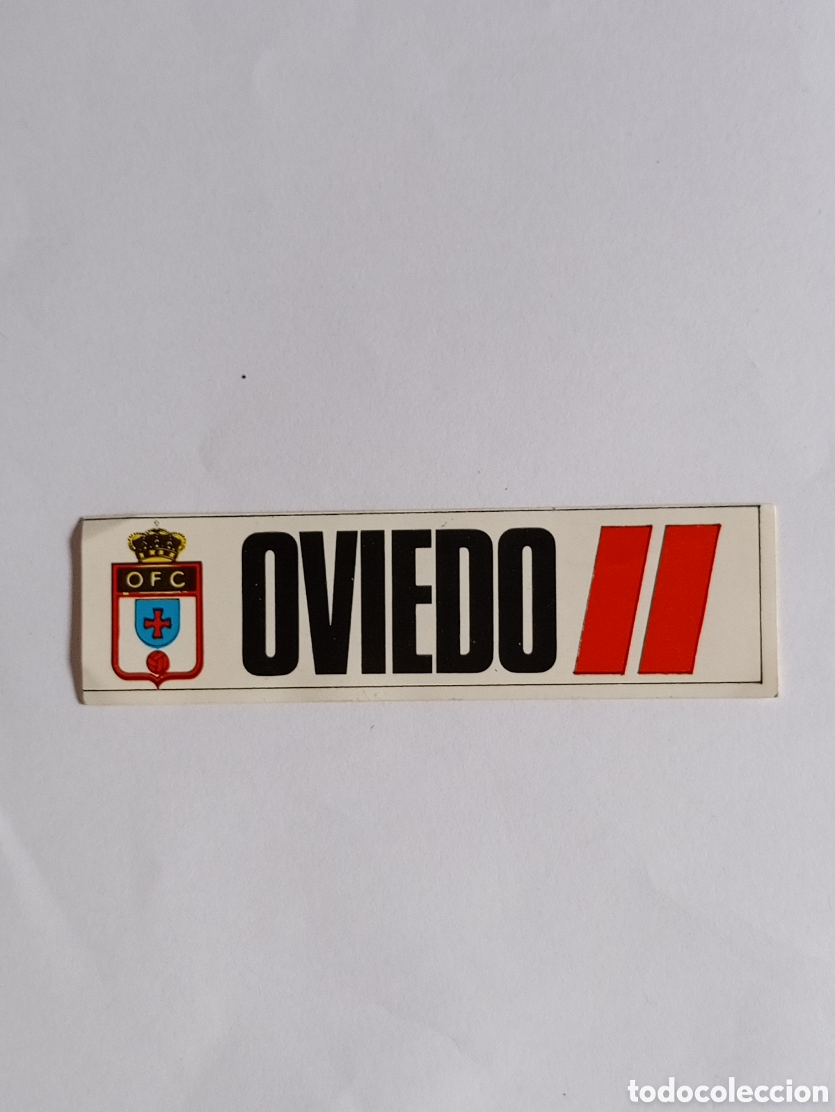 Collectionnisme Cartes &agrave; collectionner anciennes: OVIEDO ESCUDO CLUB FUTBOL CROMO PEGATINA 8,3 X 2,3 CMS