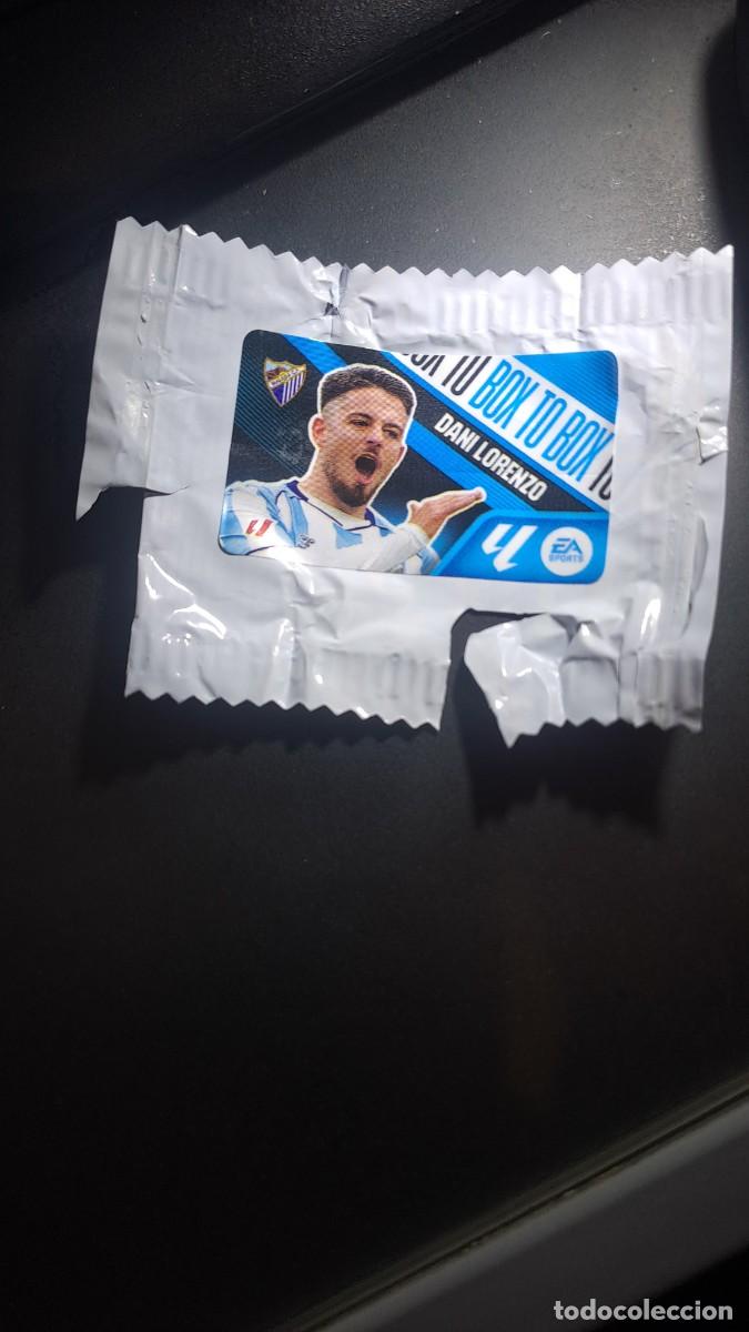 Coleccionismo cromos antiguos: CROMO DANI LORENZO BOX TO BOX MALAGA CHICLE LIGA 2026 2027 26 27 ESTE PANINI NUNCA PEGADO