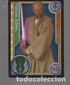 Coleccionismo cromos antiguos: CROMO DE STAR WARS Y TOPPS MACE WINDU N&ordm; 92