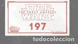 Coleccionismo cromos antiguos: CROMO DE STAR WARS Y TOPPS REBELS N&ordm; 197 - Foto 2