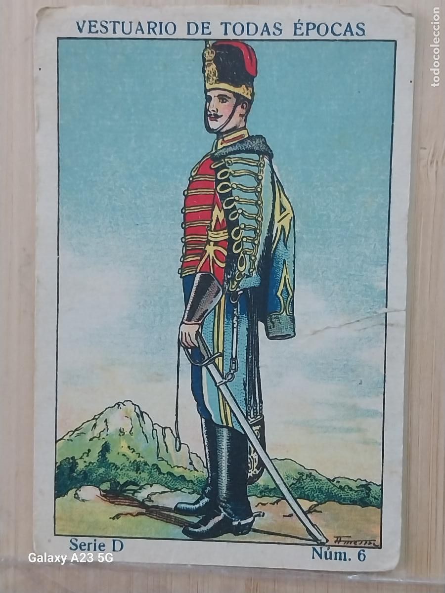 Colecionismo Cromos antigos: HUSARES DE PAVIA EJERCITO ESPA&Ntilde;OL A&Ntilde;OS 1920 CROMO PROMO CHOCOLATES JUNCOSA 9.8X6.7CMS *