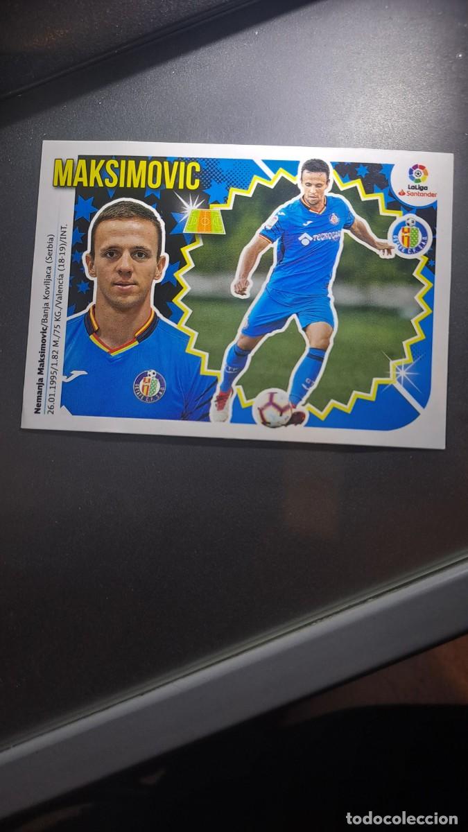 Coleccionismo cromos antiguos: CROMO MAKSIMOVIC 10 BIS COLOCA GETAFE LIGA 2018 2019 18 19 ESTE PANINI NUNCA PEGADO