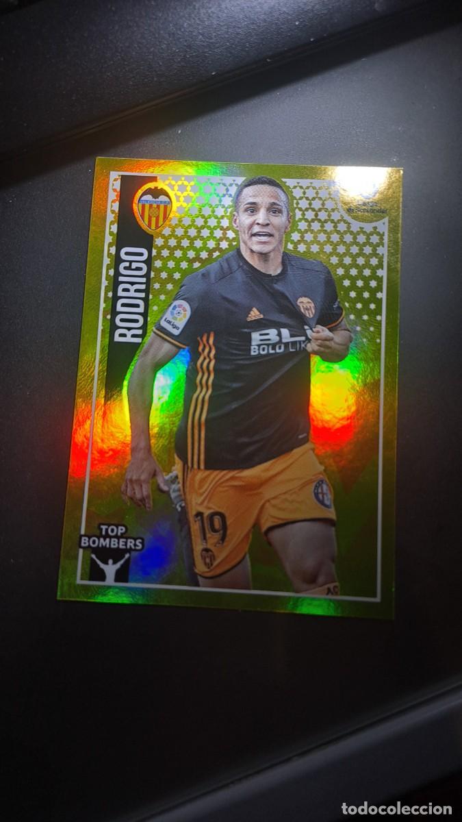Coleccionismo cromos antiguos: CROMO RODRIGO 19 TOP BOMBERS 19 VALENCIA LIGA 2018 2019 18 19 ESTE PANINI NUNCA PEGADO