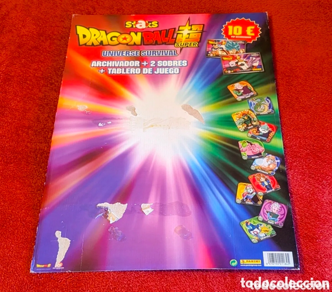 Coleccionismo cromos antiguos: Cart&oacute;n Publicitario Album cromos Imanes Dragon Ball Staks Panini. Bola de Dragon. Dragon Ball Z