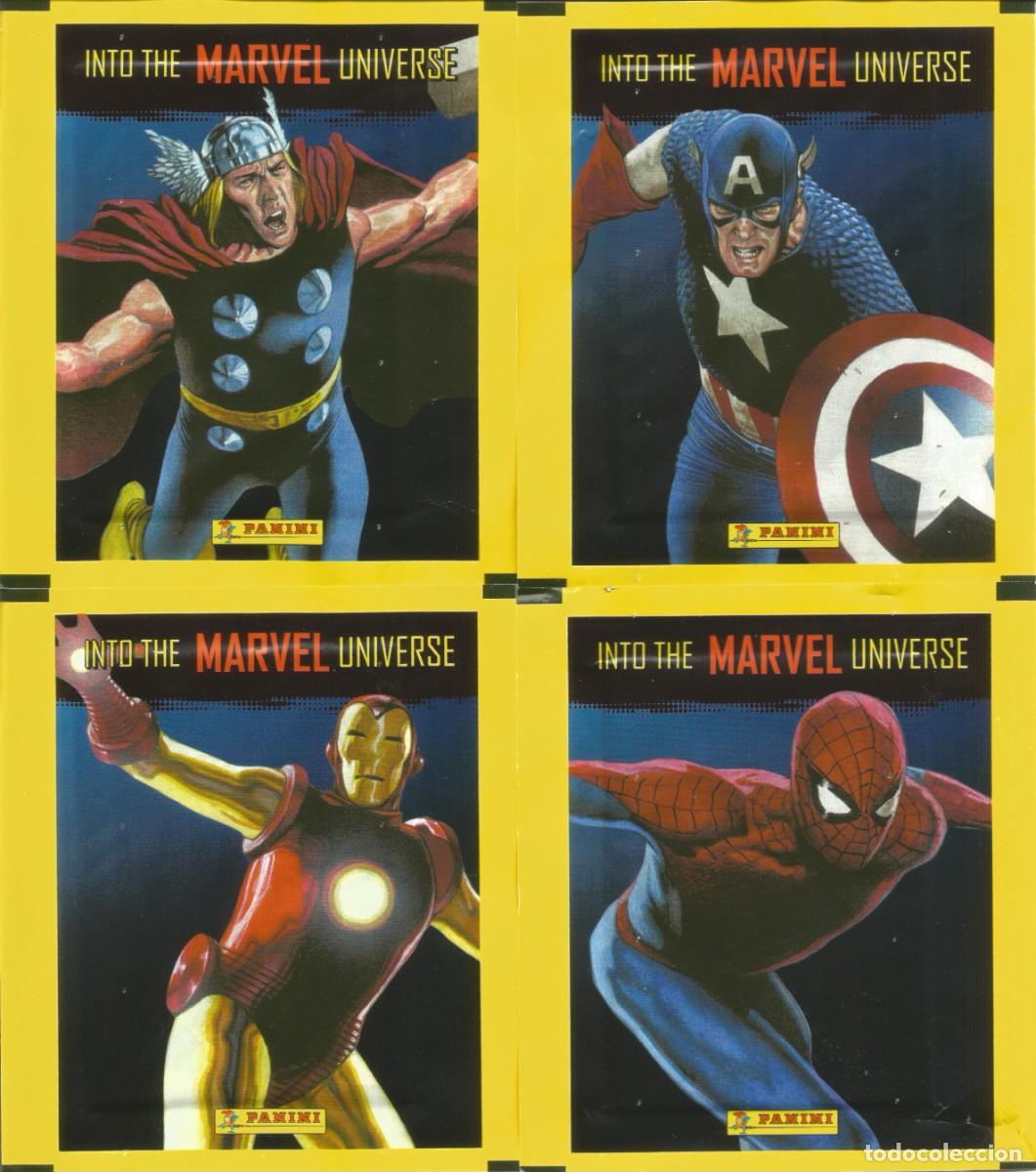 Collezionismo Figurine antiche: Lote 8 sobres de cromos sin abrir - Into the Marvel Universe (Panini, 2025) - 8 variantes - Nuevo