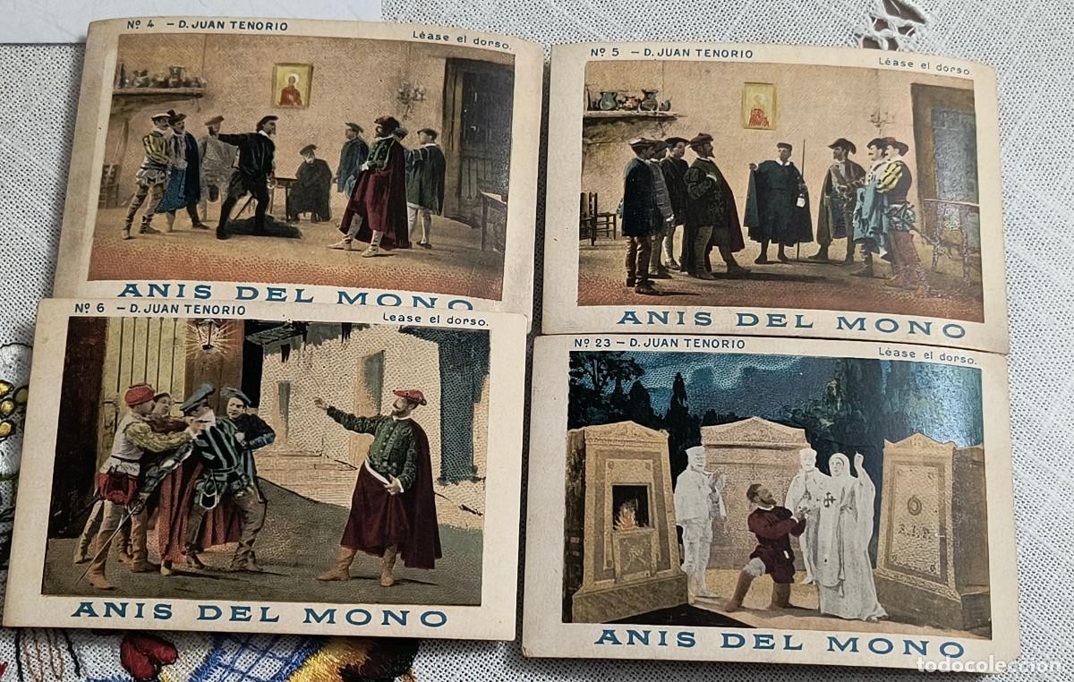 Coleccionismo cromos antiguos: LOTE 4 CROMOS - DON JUAN TENORIO / AN&Iacute;S DEL MONO