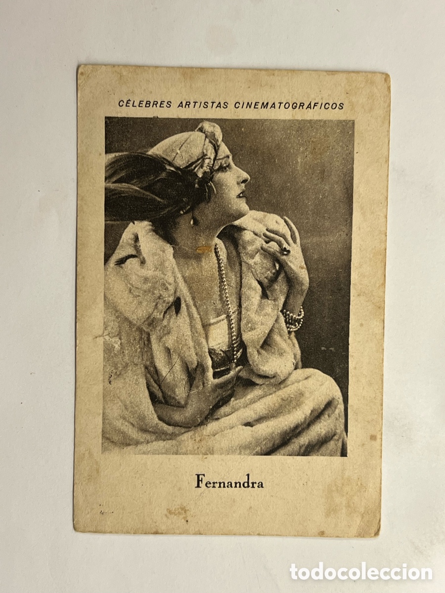 Collectable Antique Stickers: FERNANDRA .. CELEBRES ARTISTAS CINEMATOGR&Aacute;FICOS. Serie C, No.13, JUNCOSA