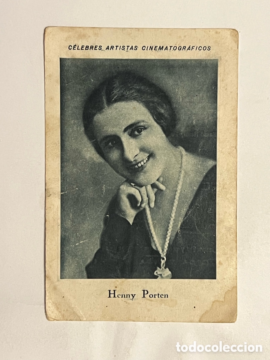 Colecionismo Cromos antigos: HENNY PORTEN, CELEBRES ARTISTAS CINEMATOGR&Aacute;FICOS. Serie B, No.1, JUNCOSA