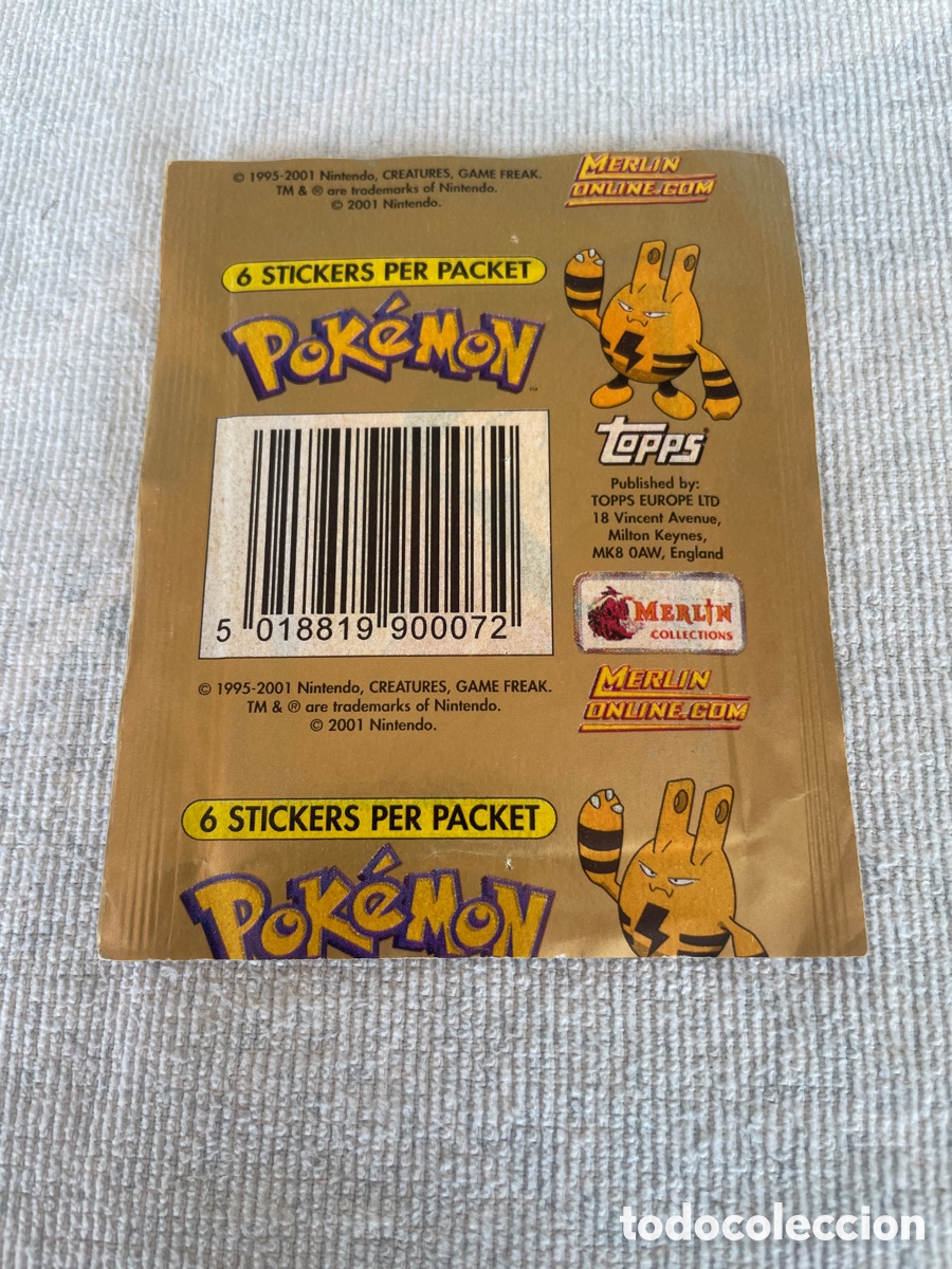 Coleccionismo cromos antiguos: POKEMON Sobre de cromos sin abrir - Foto 2