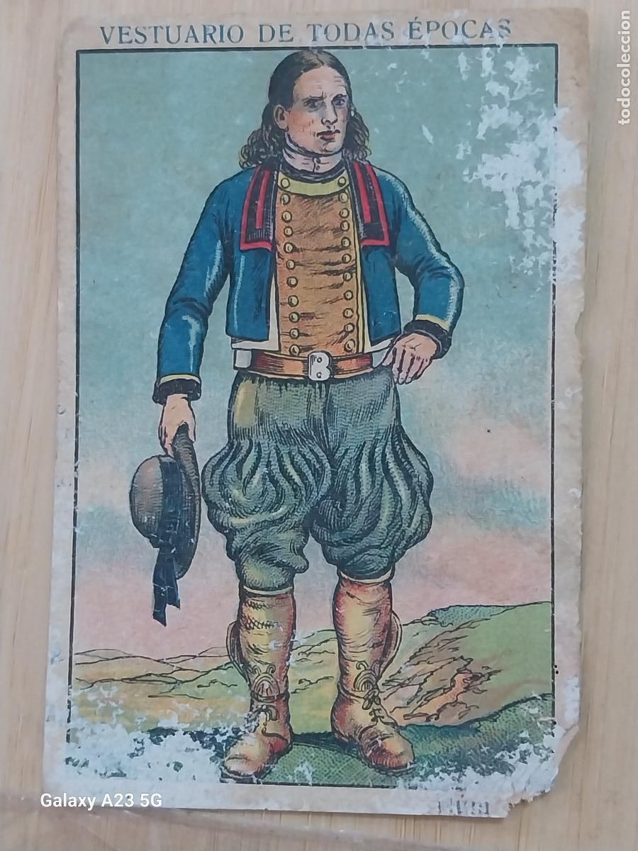 Coleccionismo cromos antiguos: CAMPESINO BRETA&Ntilde;A A&Ntilde;OS 1920 CROMO 16 PROMO CHOCOLATES 9.8X6.7CMS * VESTUARIO TRAJE ++