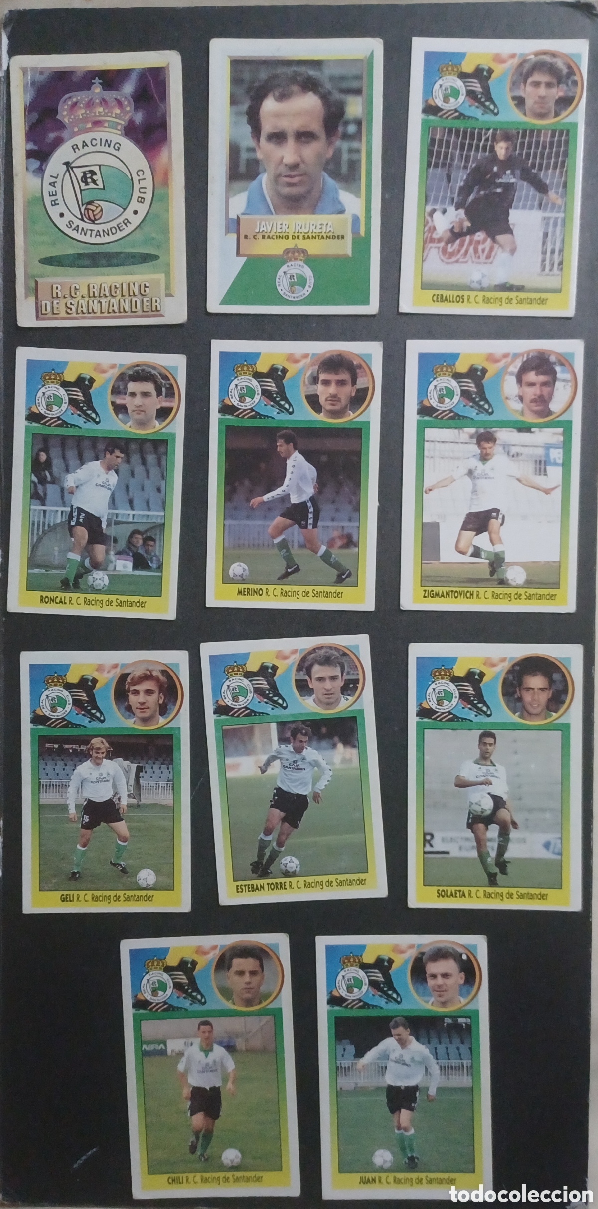 Coleccionismo cromos antiguos: LOTE 11 CROMOS DE CARTON RACING DE SANTANDER EDICIONES ESTE 93 94