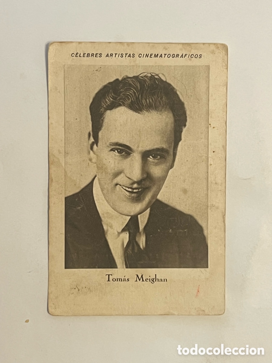 Collectable Antique Stickers: TOM&Aacute;S MEIGHAN.. CELEBRES ARTISTAS CINEMATOGR&Aacute;FICOS. Serie A, No.2, JUNCOSA