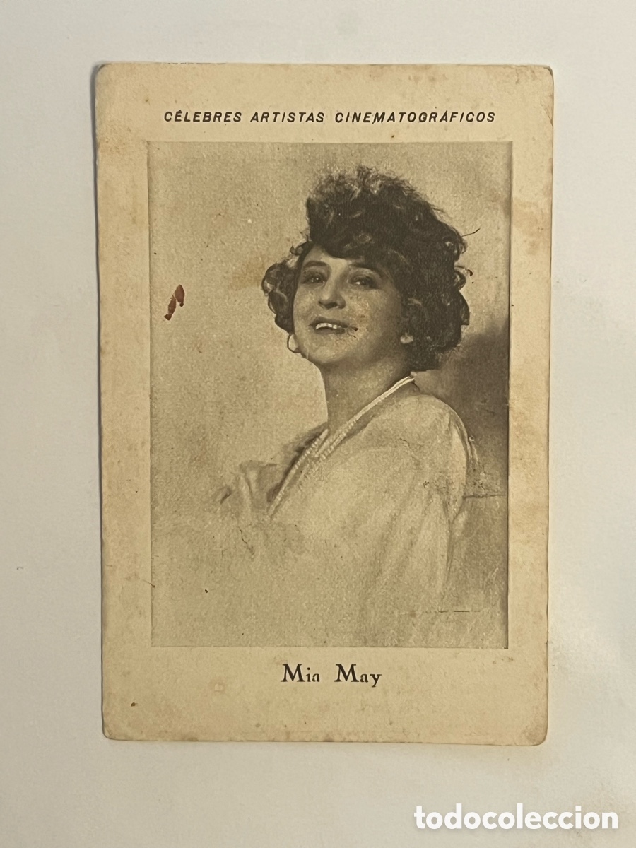 Collectionnisme Cartes &agrave; collectionner anciennes: MIA MAY&hellip; CELEBRES ARTISTAS CINEMATOGR&Aacute;FICOS. Serie A, No.12, JUNCOSA