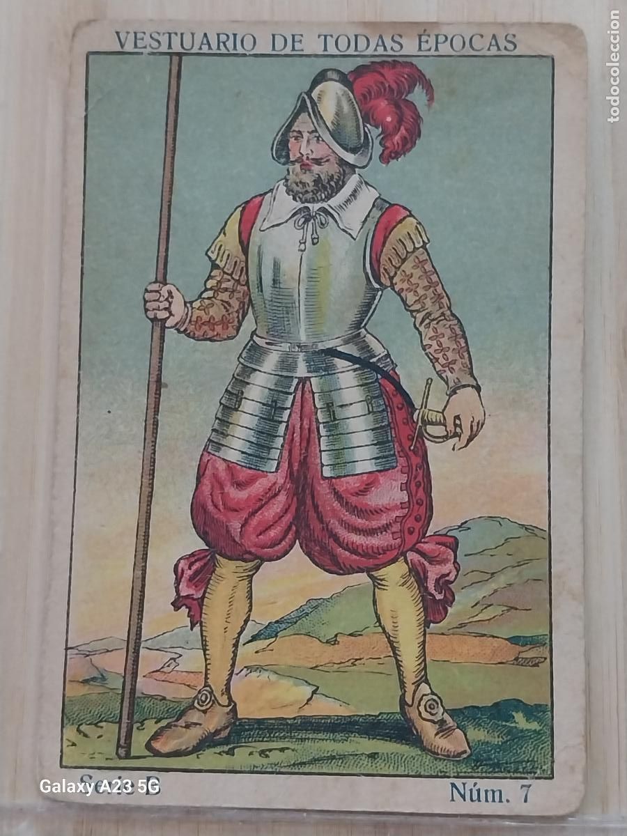 Coleccionismo cromos antiguos: PICADOR GUERRA FLANDES A&Ntilde;OS 1920 CROMO 7 ** PROMO CHOCOLATES 9.8X6.7CMS VESTUARIO TRAJE ++