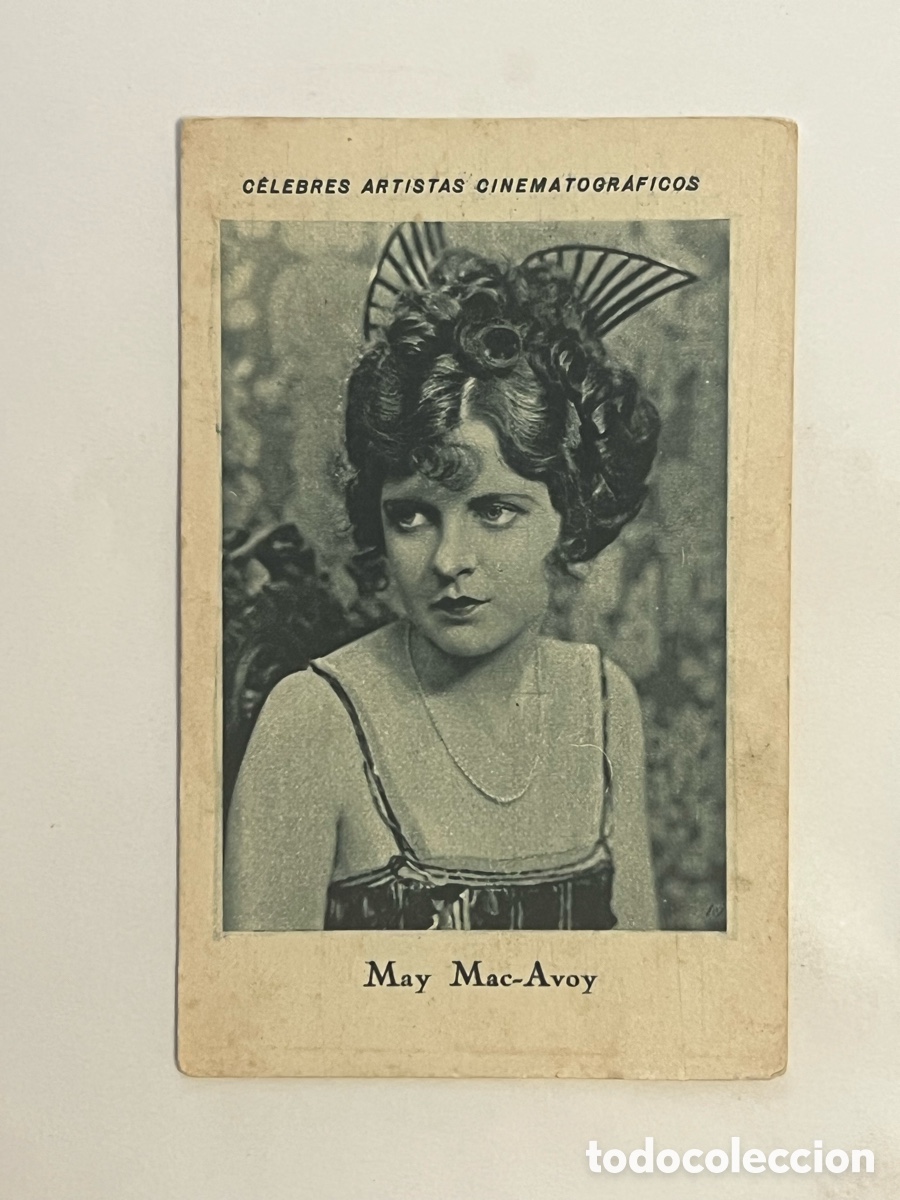 Colecionismo Cromos antigos: MAY MAC AVOY.. CELEBRES ARTISTAS CINEMATOGR&Aacute;FICOS. Serie A, No.20, JUNCOSA