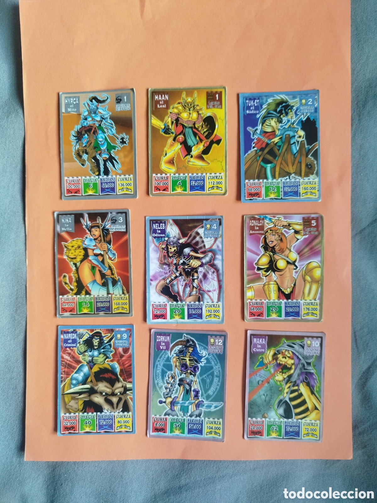 Coleccionismo cromos antiguos: 9 cromos kaos the legend..Bollycao