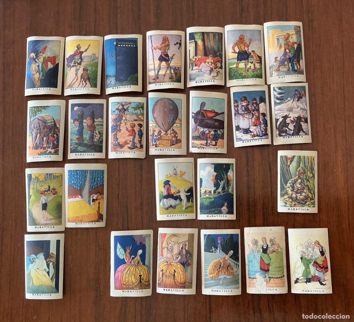 Sammeln alte Sammelbilder: 25 PEQUE&Ntilde;OS CROMOS PARA EL &Aacute;LBUM DE CUENTOS DE AZAFRANES MARAVILLA M.Y.D.A.