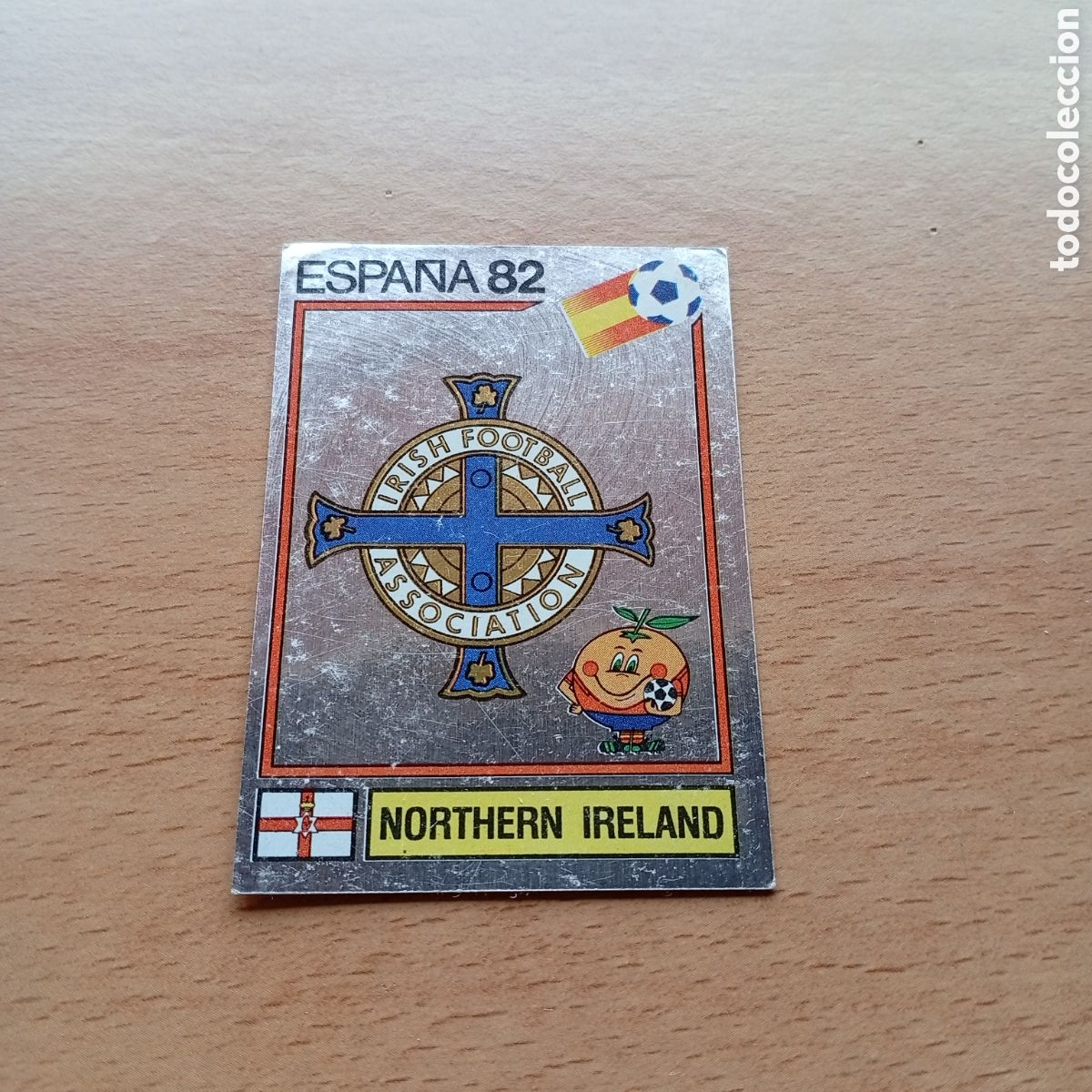 Colecionismo Cromos antigos: 1982 ESPA&Ntilde;A 82 - N&ordm; 328 ESCUDO - IRLANDA DEL NORTE - PANINI